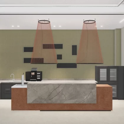 Buffetstation in Feiner Lichtung